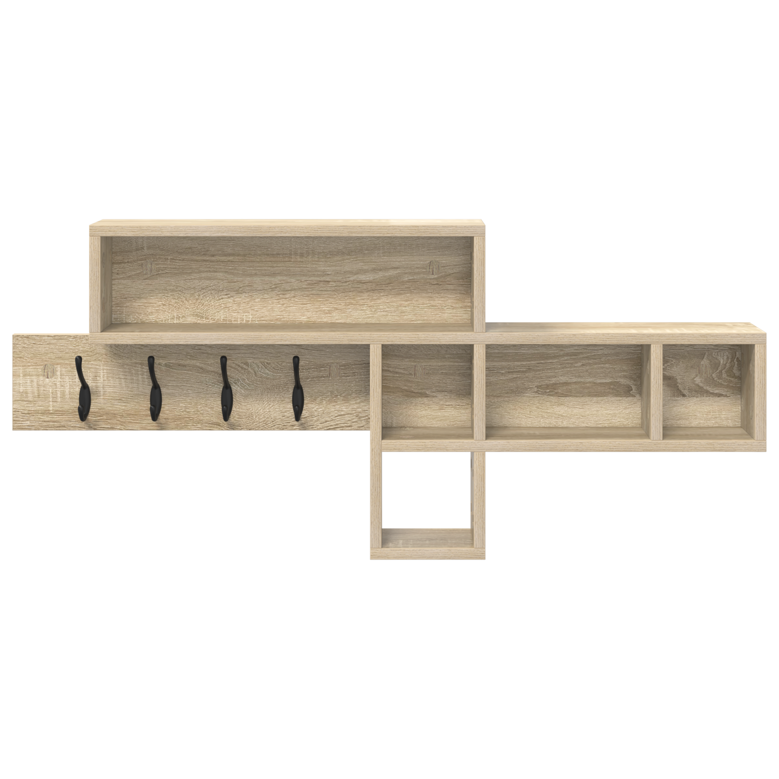 Răcător de paltoane montat pe perete cu raft cu depozitare Sonoma oak GartenMobel Dekor
