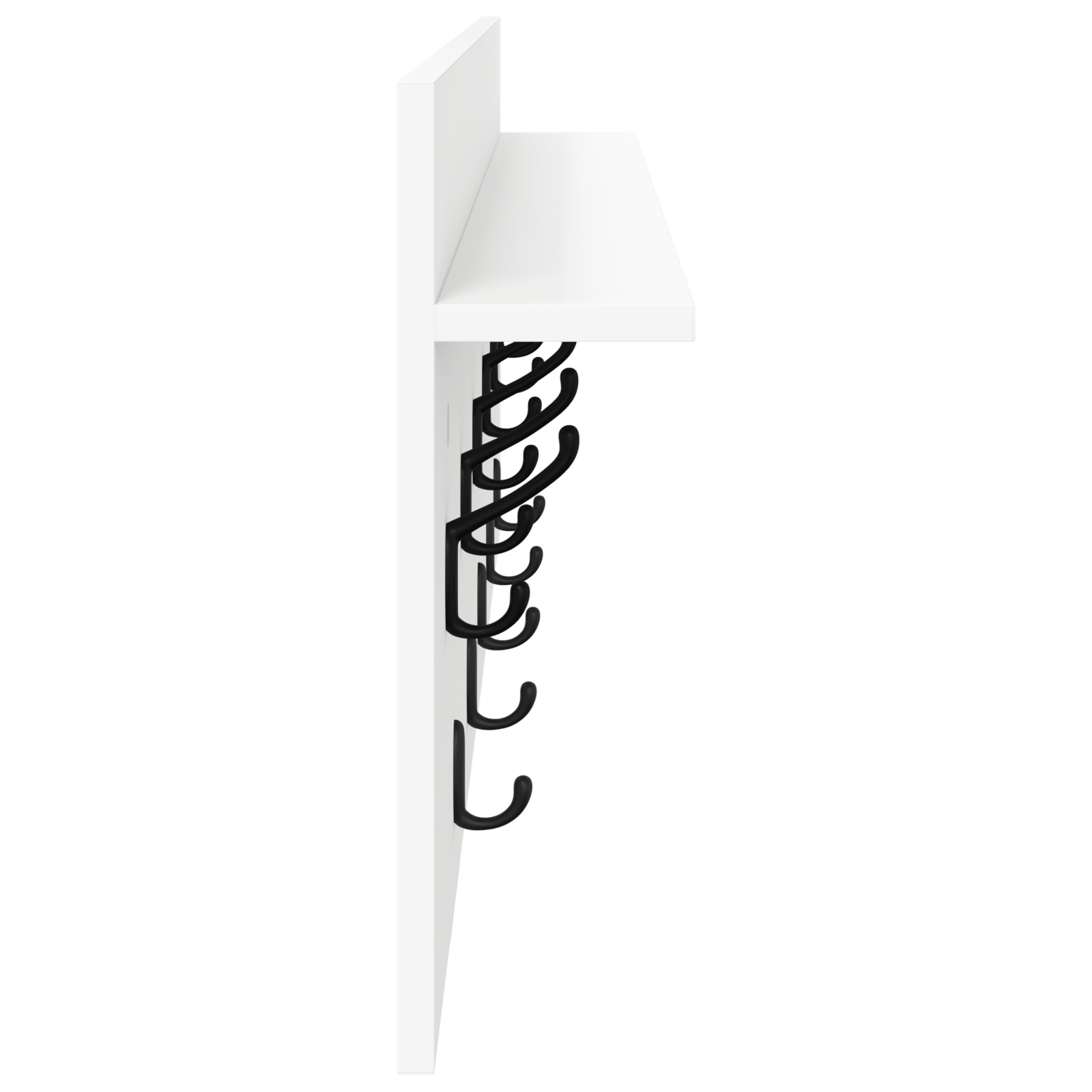 Răcător de paltoane montat pe perete Alb 100 x 40 x 12 cm GartenMobel Dekor