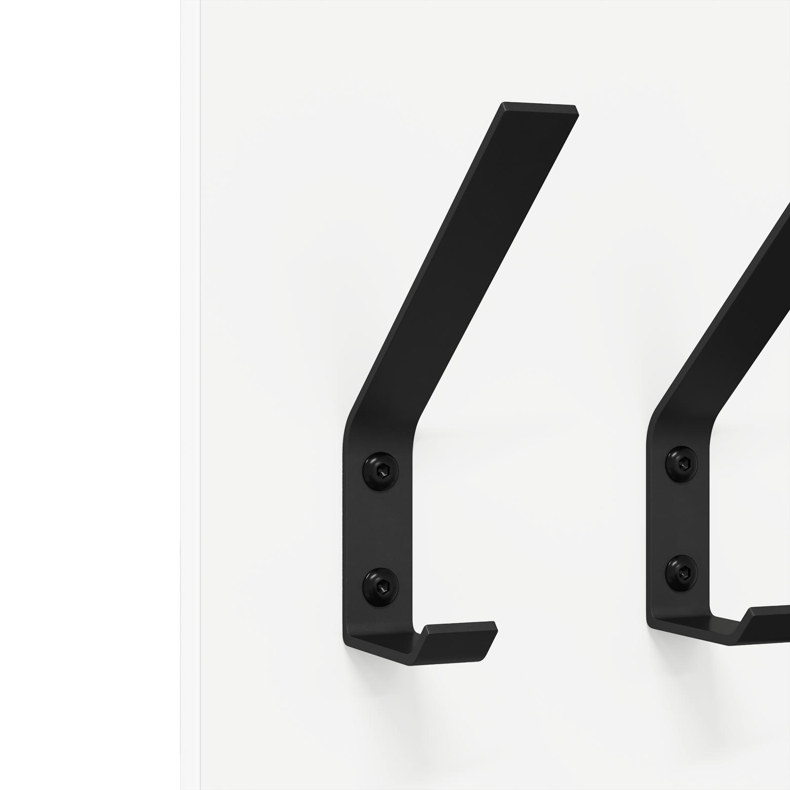 Răcător de paltoane montat pe perete Alb 20 x 1.5 x 100 cm GartenMobel Dekor