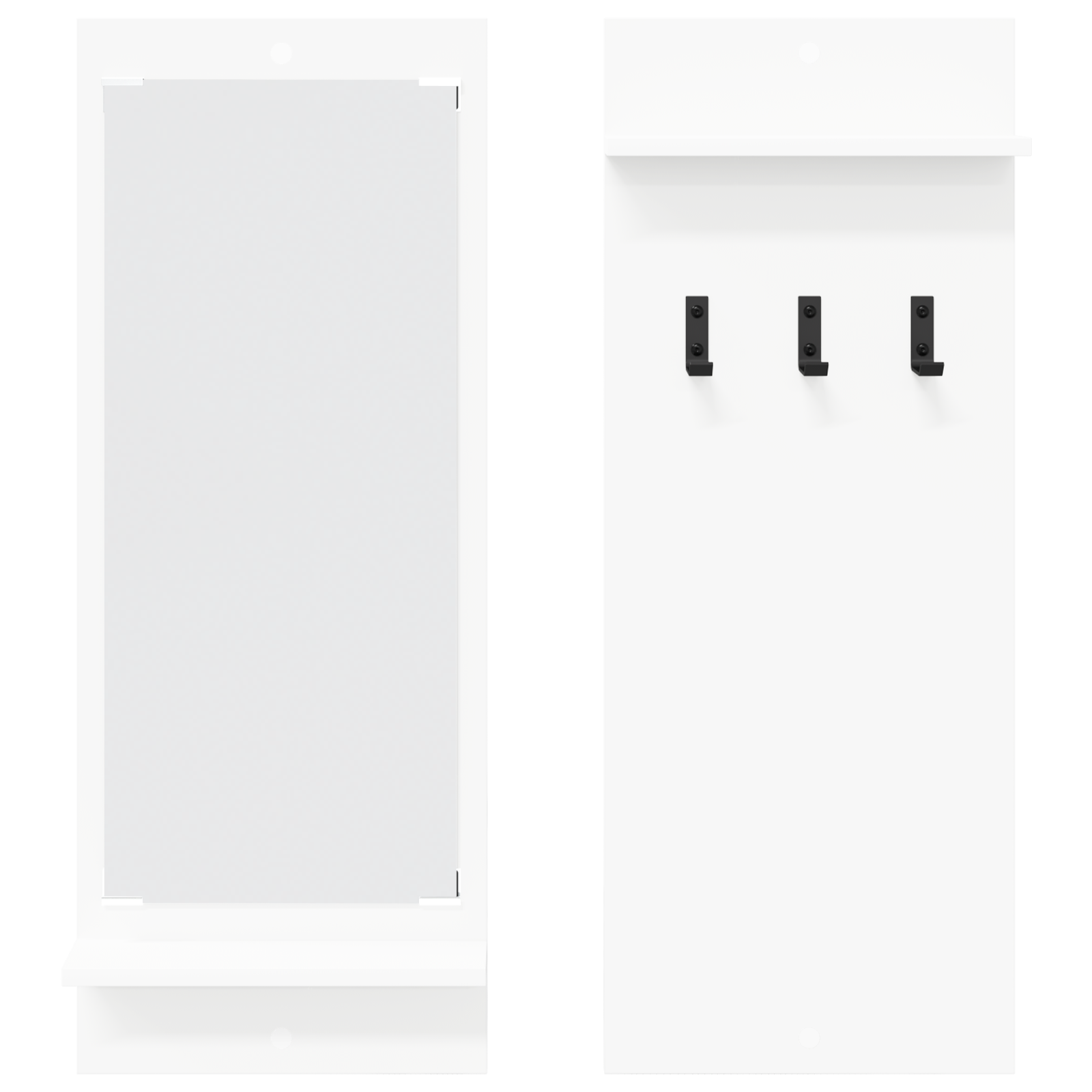 Răcător de paltoane montat pe perete Alb 70 x 10 x 90 cm GartenMobel Dekor