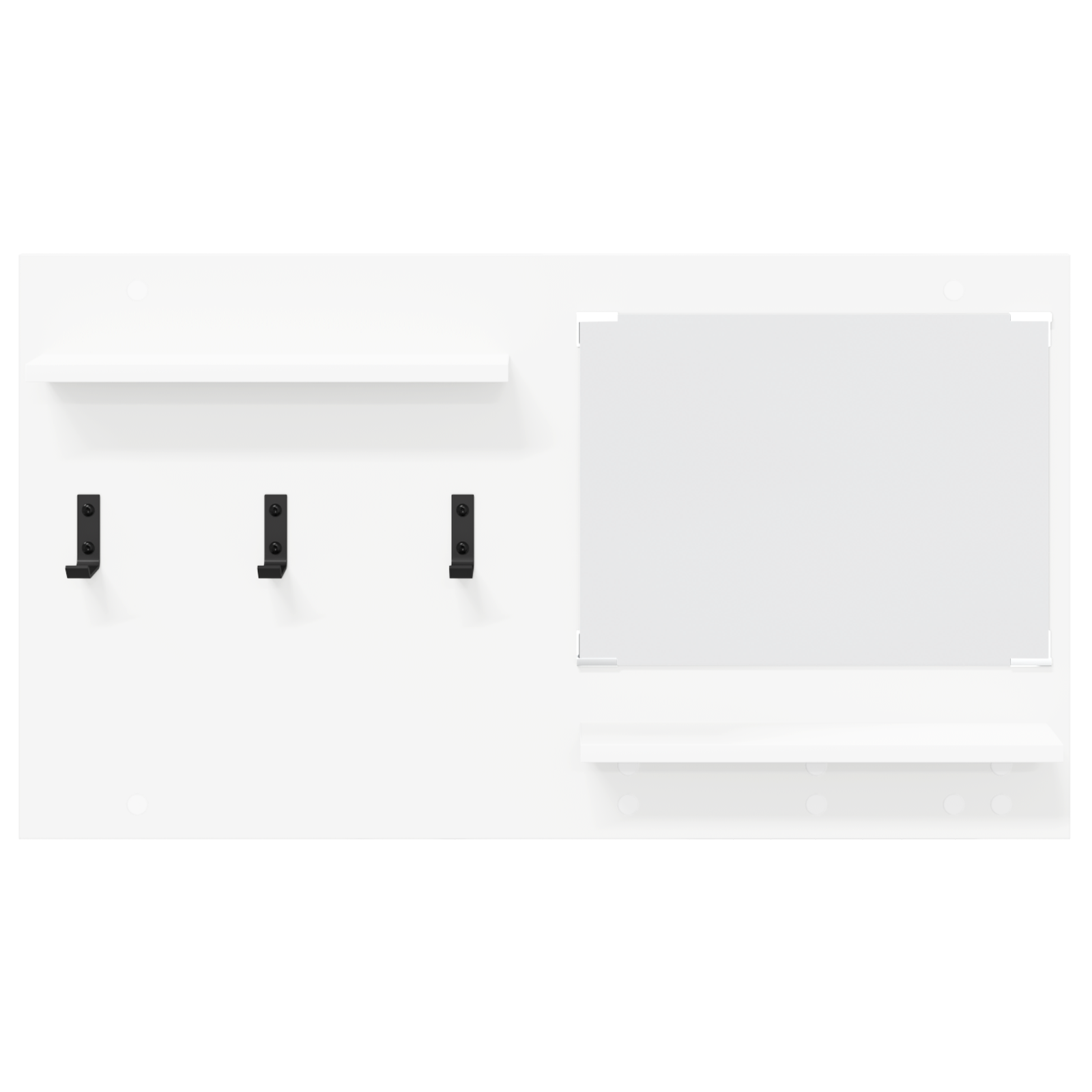 Răcător de paltoane montat pe perete Alb 90 x 10 x 50 cm GartenMobel Dekor