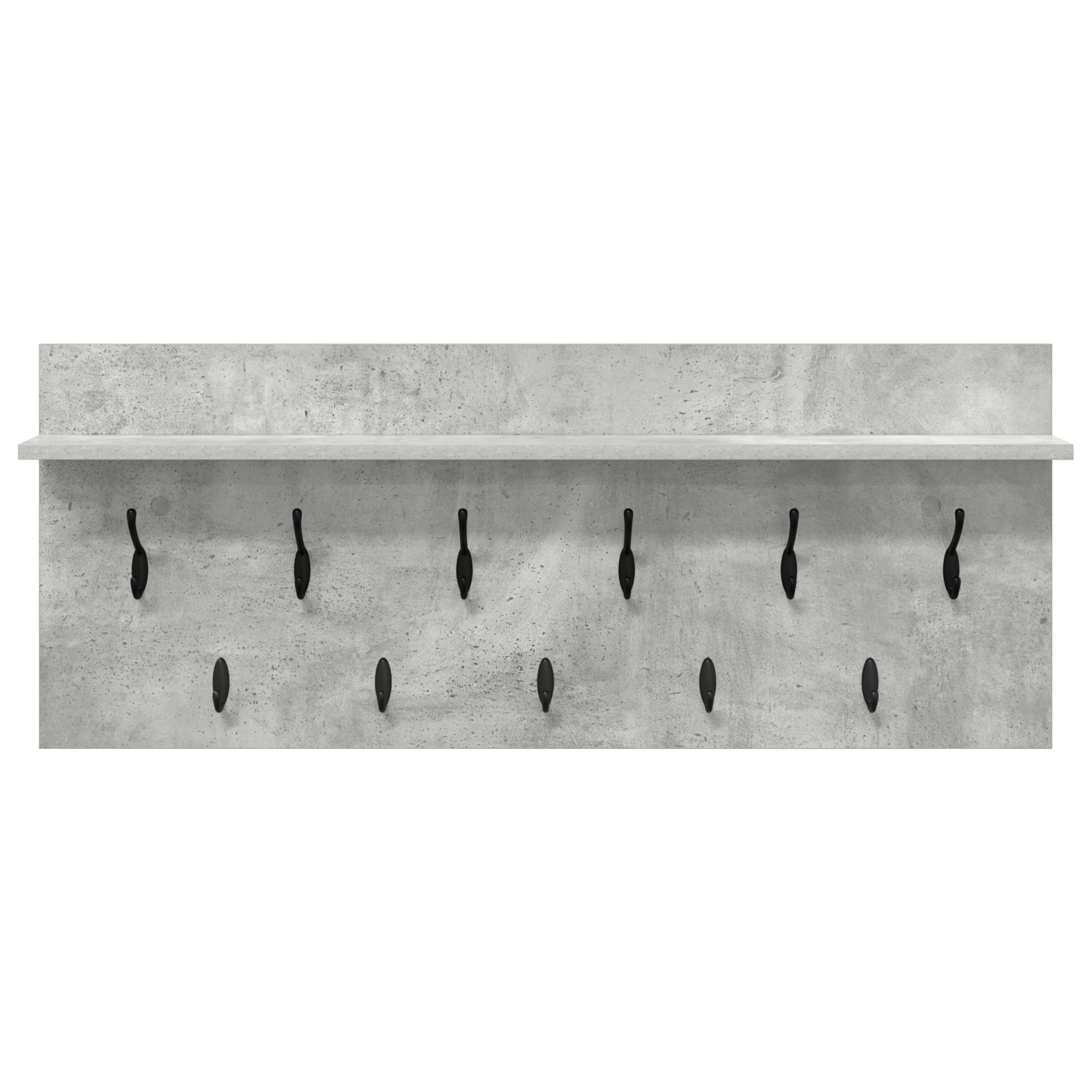 Răcător de paltoane montat pe perete Gri beton 100 x 40 x 12 cm GartenMobel Dekor