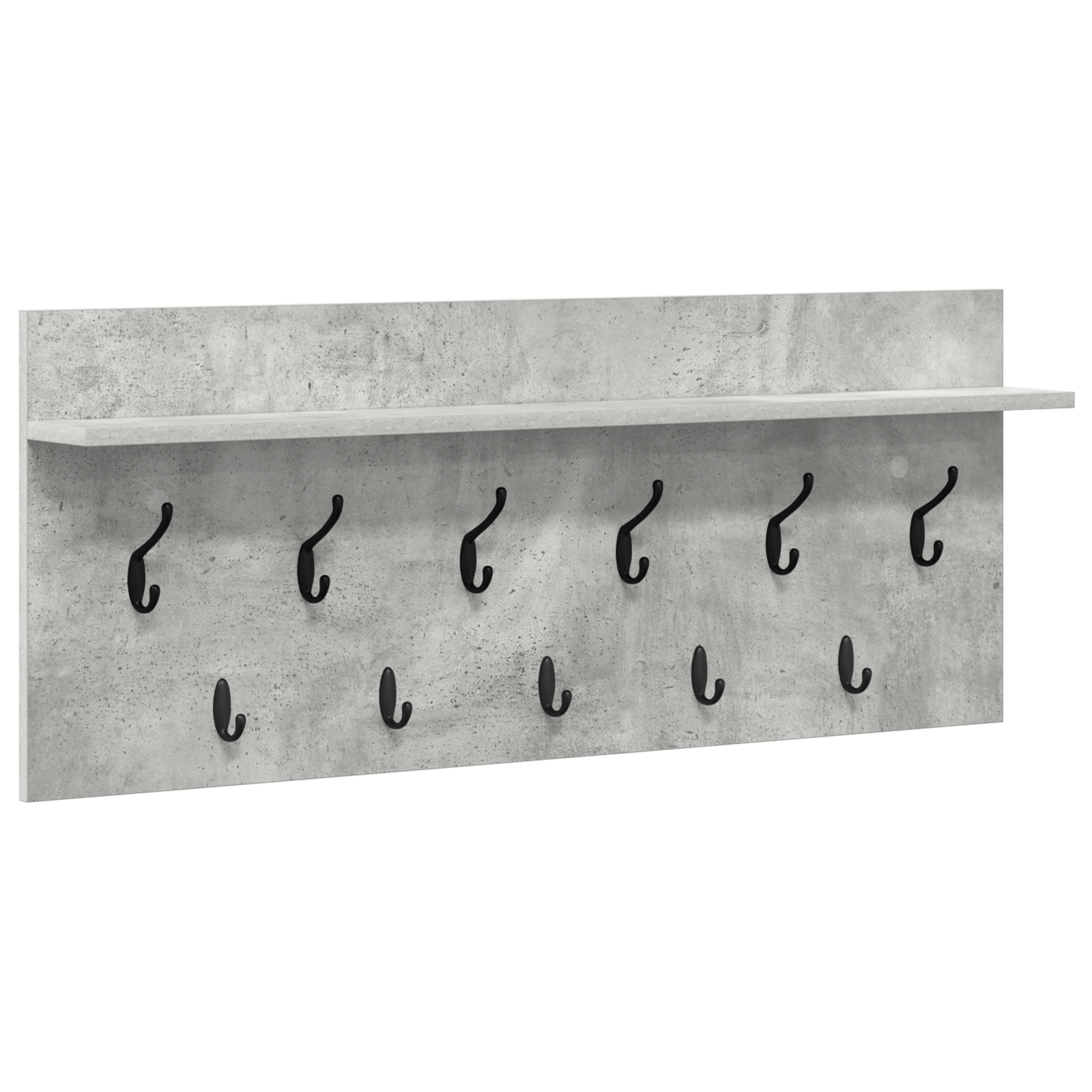 Răcător de paltoane montat pe perete Gri beton 100 x 40 x 12 cm GartenMobel Dekor