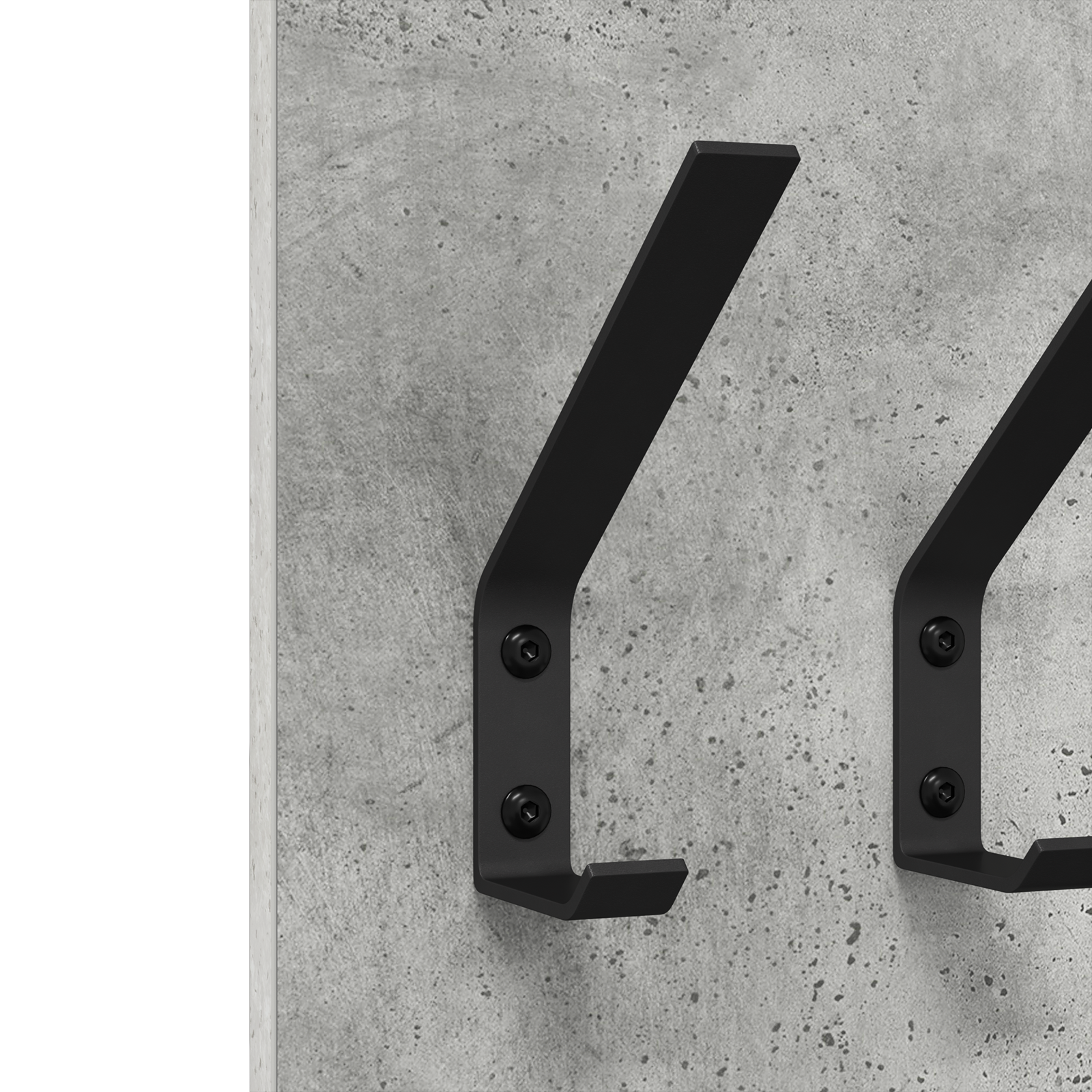 Răcător de paltoane montat pe perete cu depozitare Gri beton GartenMobel Dekor