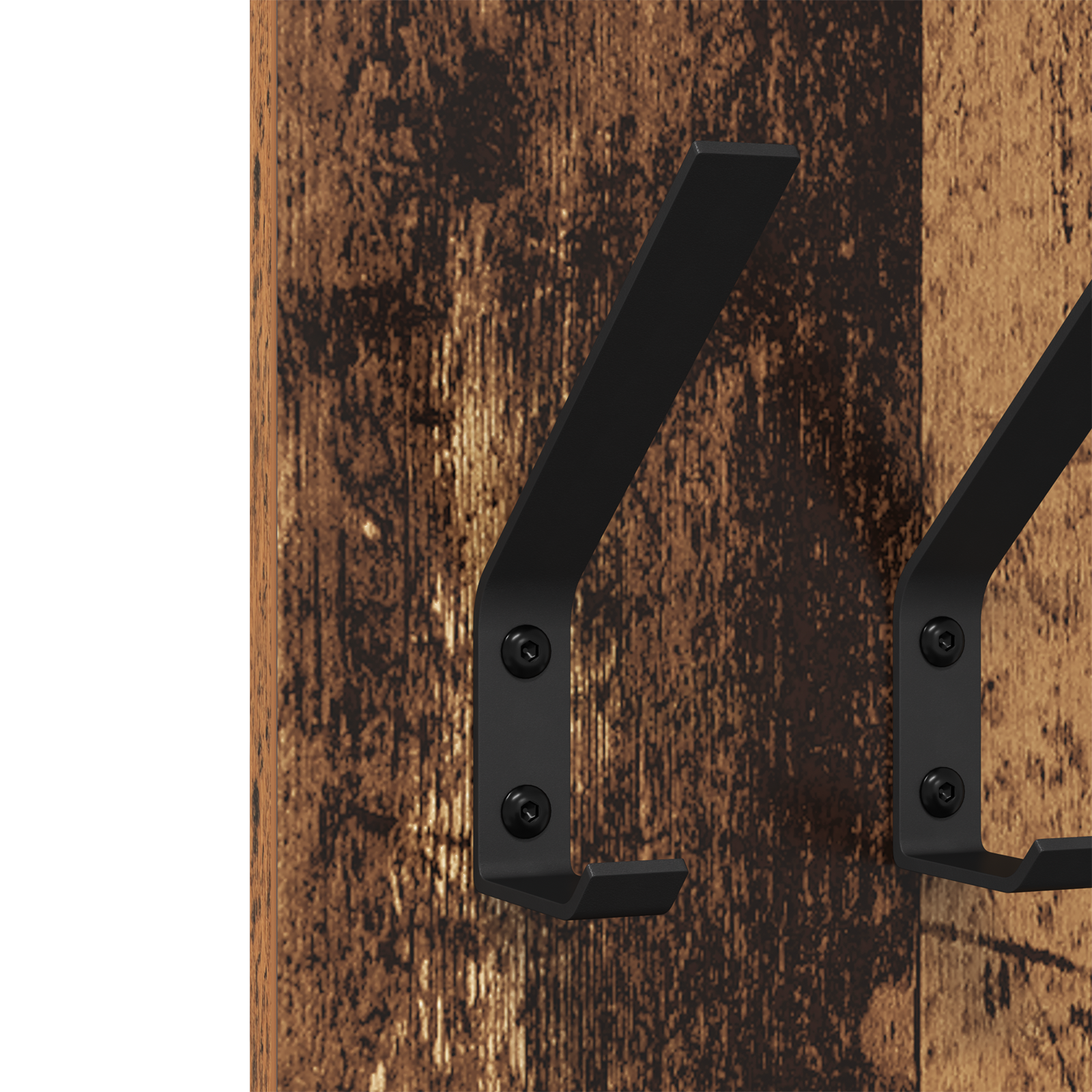 Răcător de paltoane montat pe perete cu depozitare Lemn vechi GartenMobel Dekor