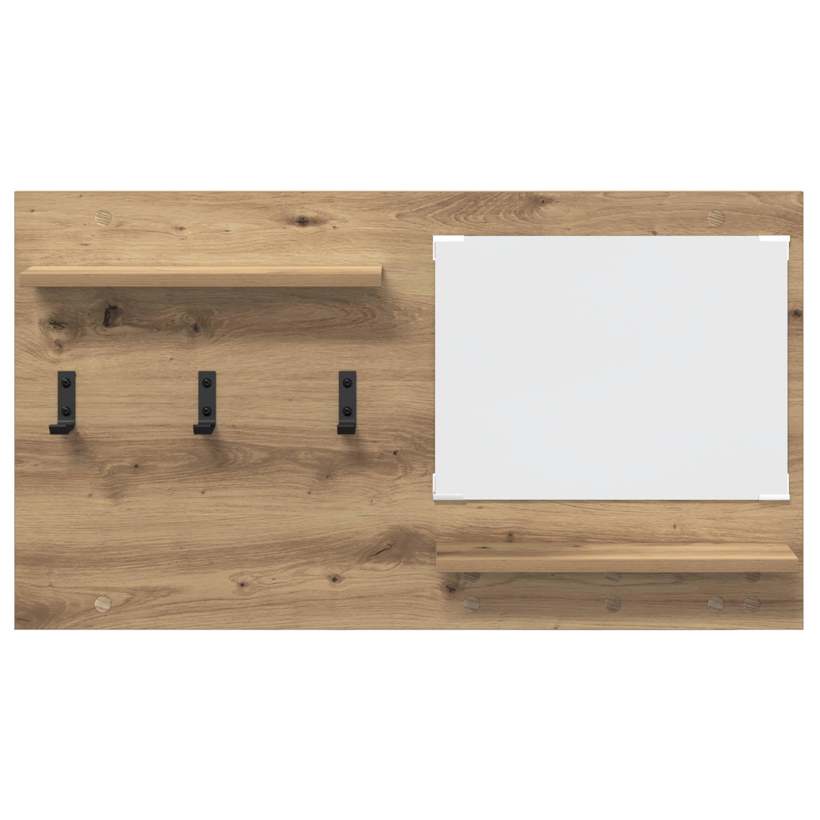 Răcător de paltoane montat pe perete cu raft Stejar artisanal GartenMobel Dekor