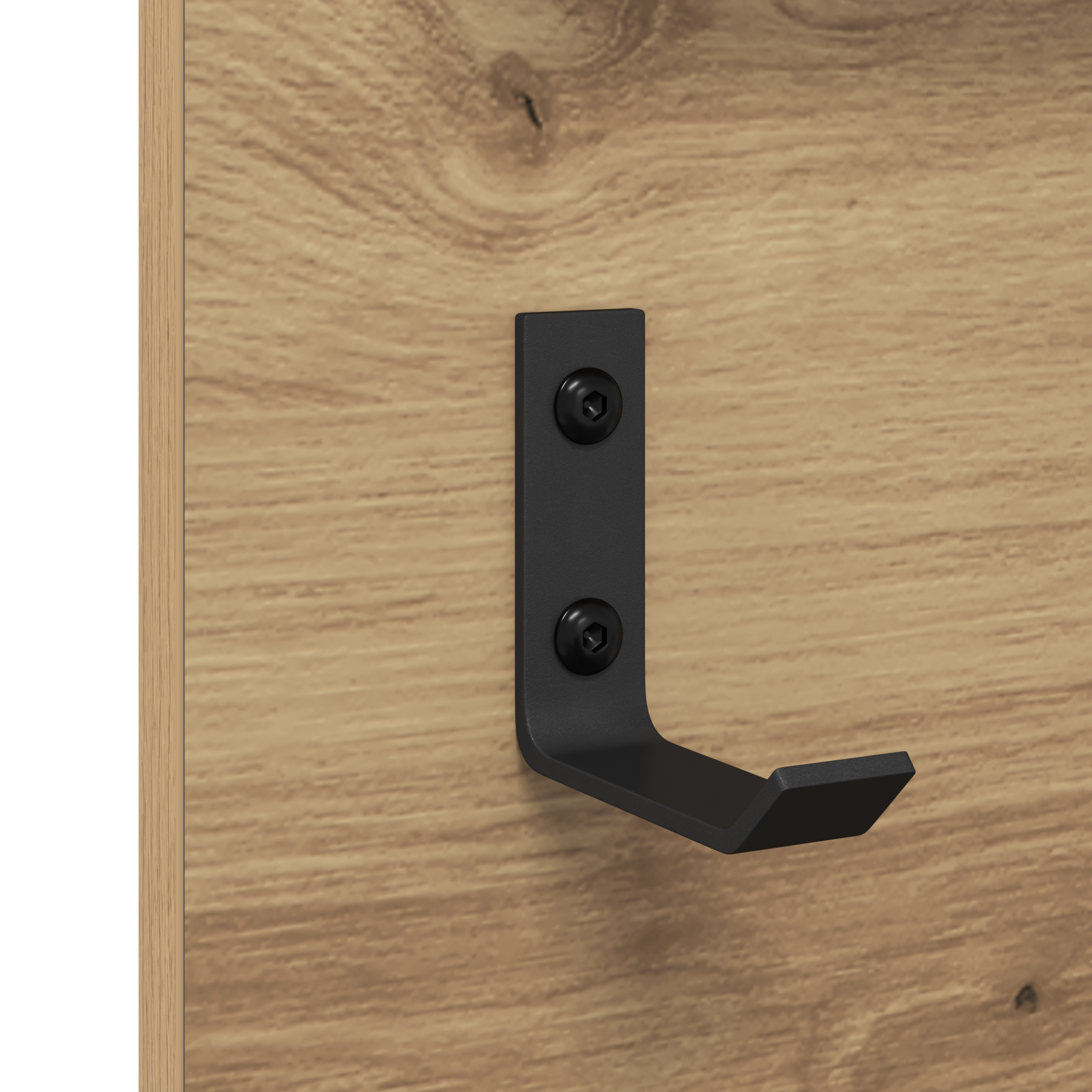 Răcător de paltoane montat pe perete cu raft Stejar artisanal GartenMobel Dekor