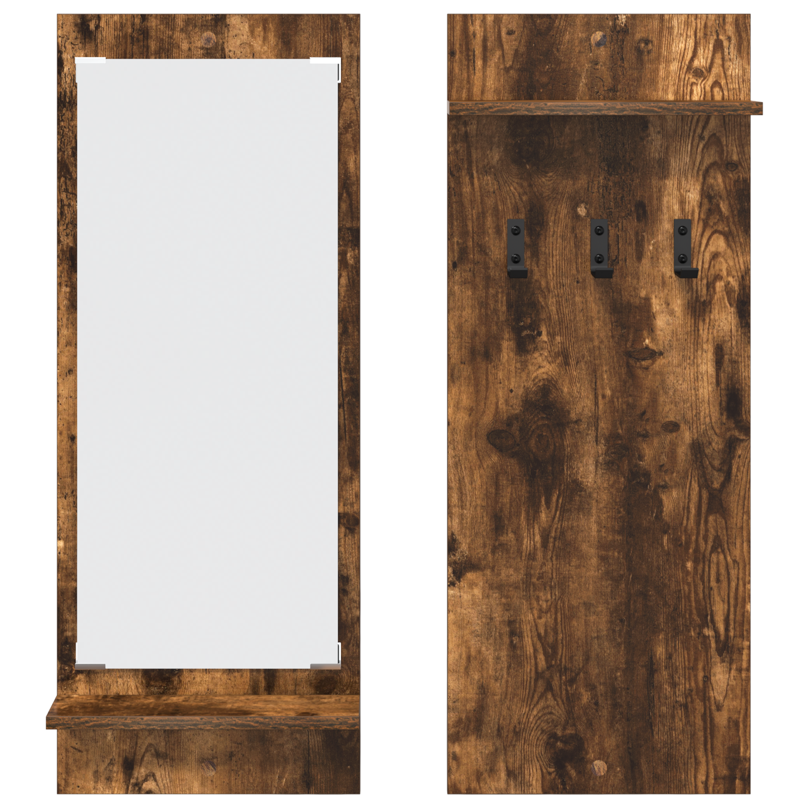 Răcător de paltoane montat pe perete cu raft Stejar fumuriu GartenMobel Dekor