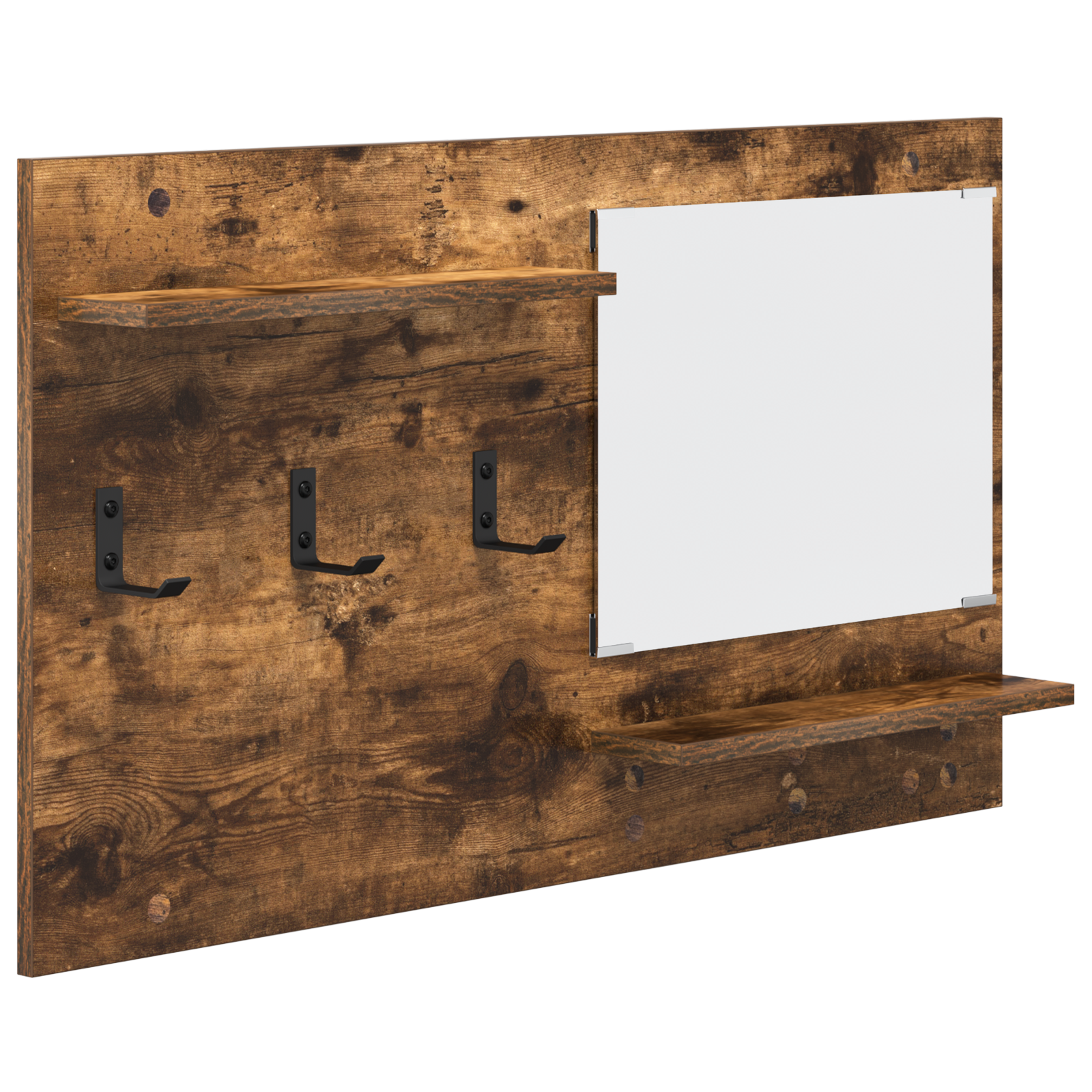 Răcător de paltoane montat pe perete cu raft Stejar fumuriu GartenMobel Dekor