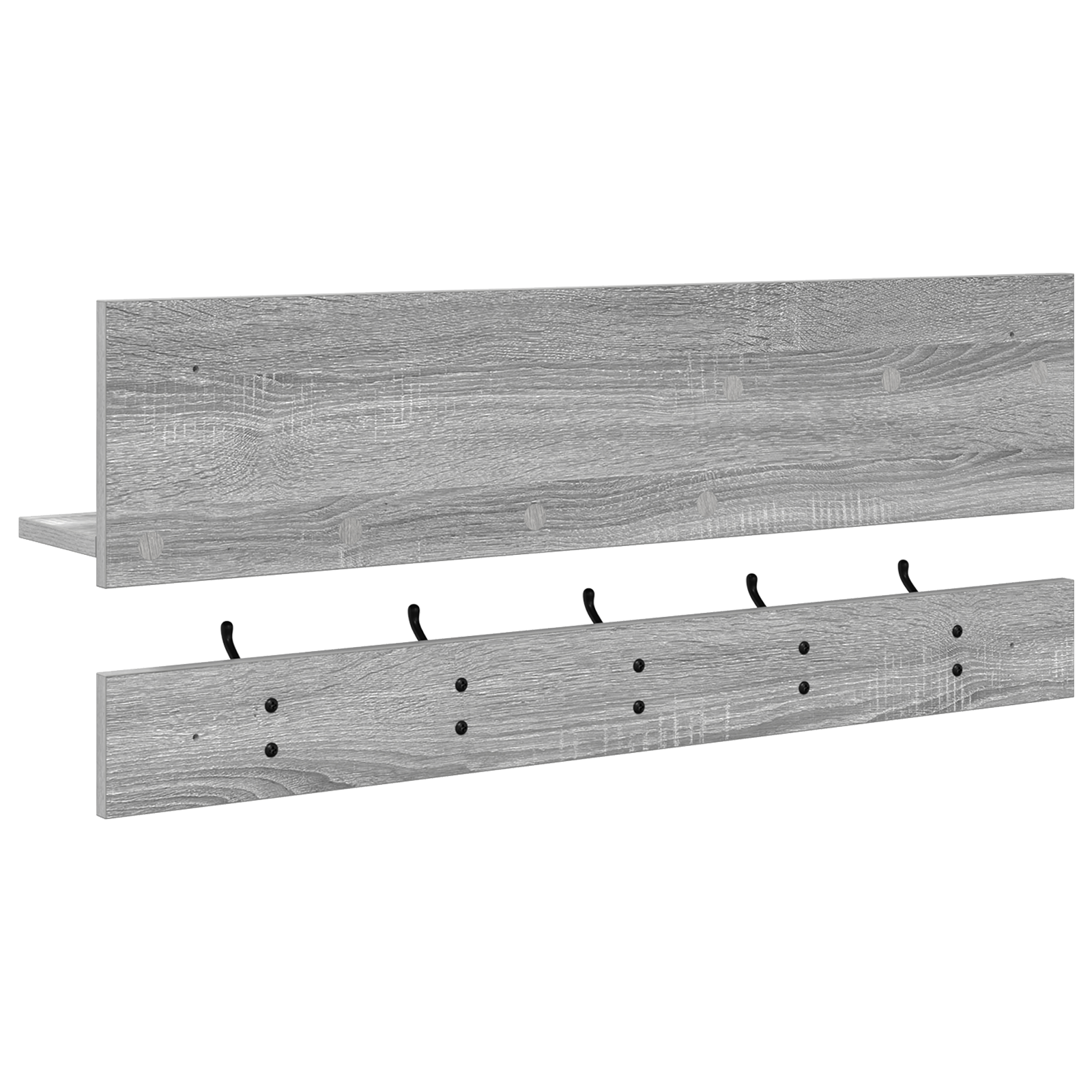 Răcător de paltoane montat pe perete sonoma gri 90 x 15 x 36 cm GartenMobel Dekor