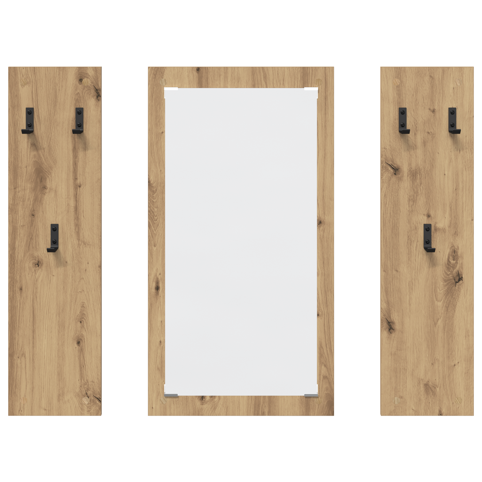 Răcător de paltoane montat pe perete stejar artizanal GartenMobel Dekor