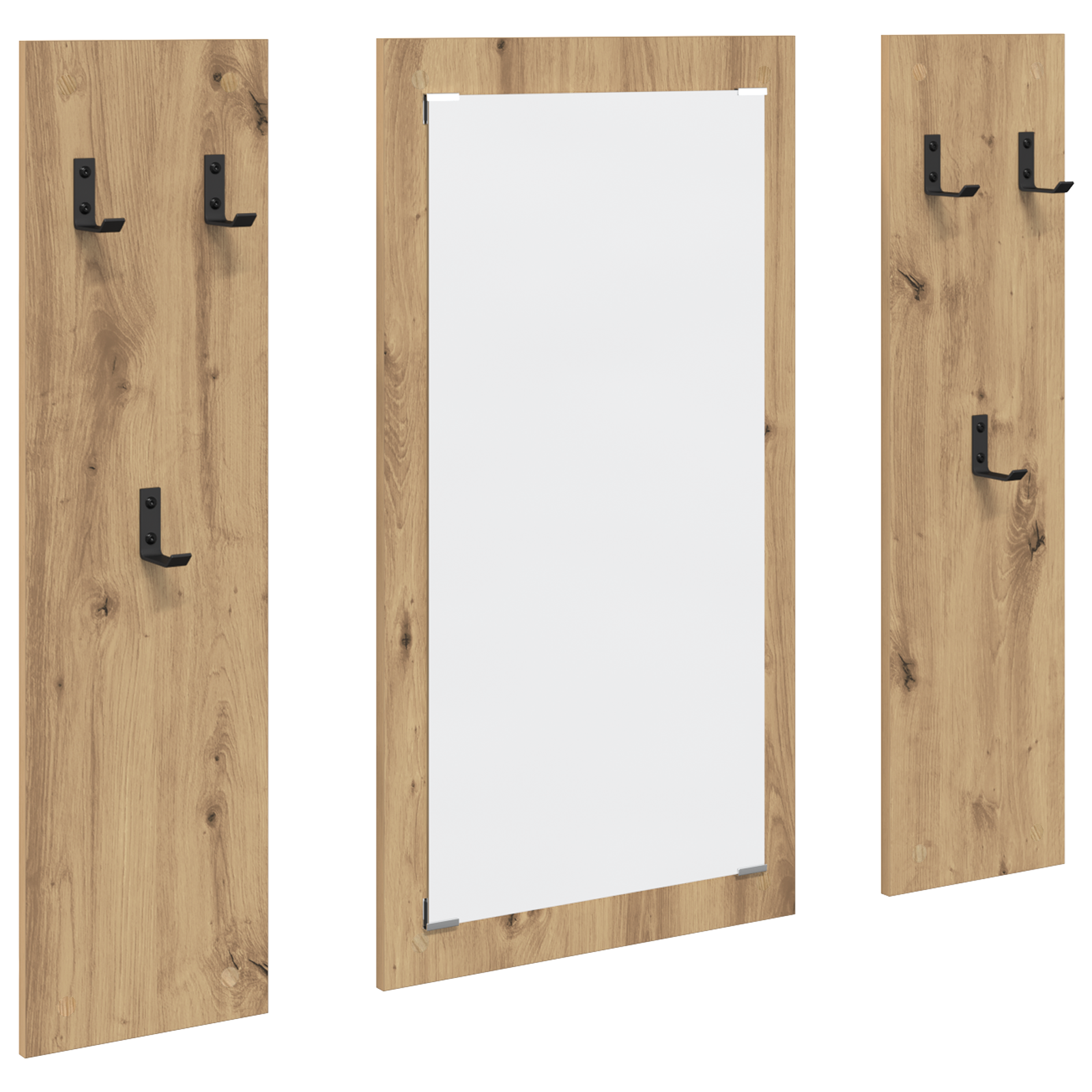 Răcător de paltoane montat pe perete stejar artizanal GartenMobel Dekor