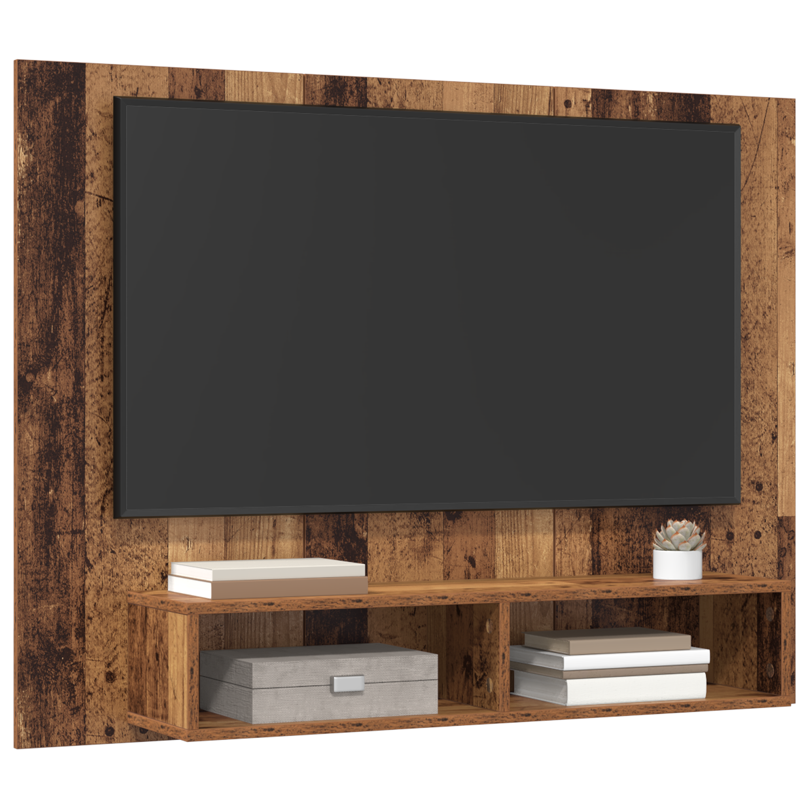 Dulap pentru TV pe Perete Lemn vechi 120 x 23.5 x 90 cm GartenMobel Dekor