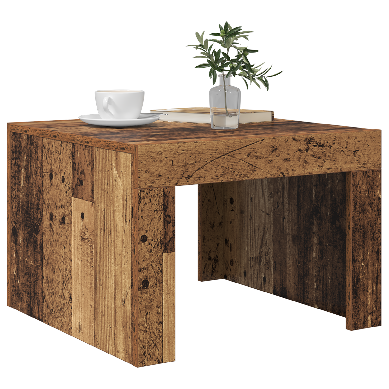 Masă de cafea Lemn vechi 50 x 50 x 35 cm Lemn compozit GartenMobel Dekor