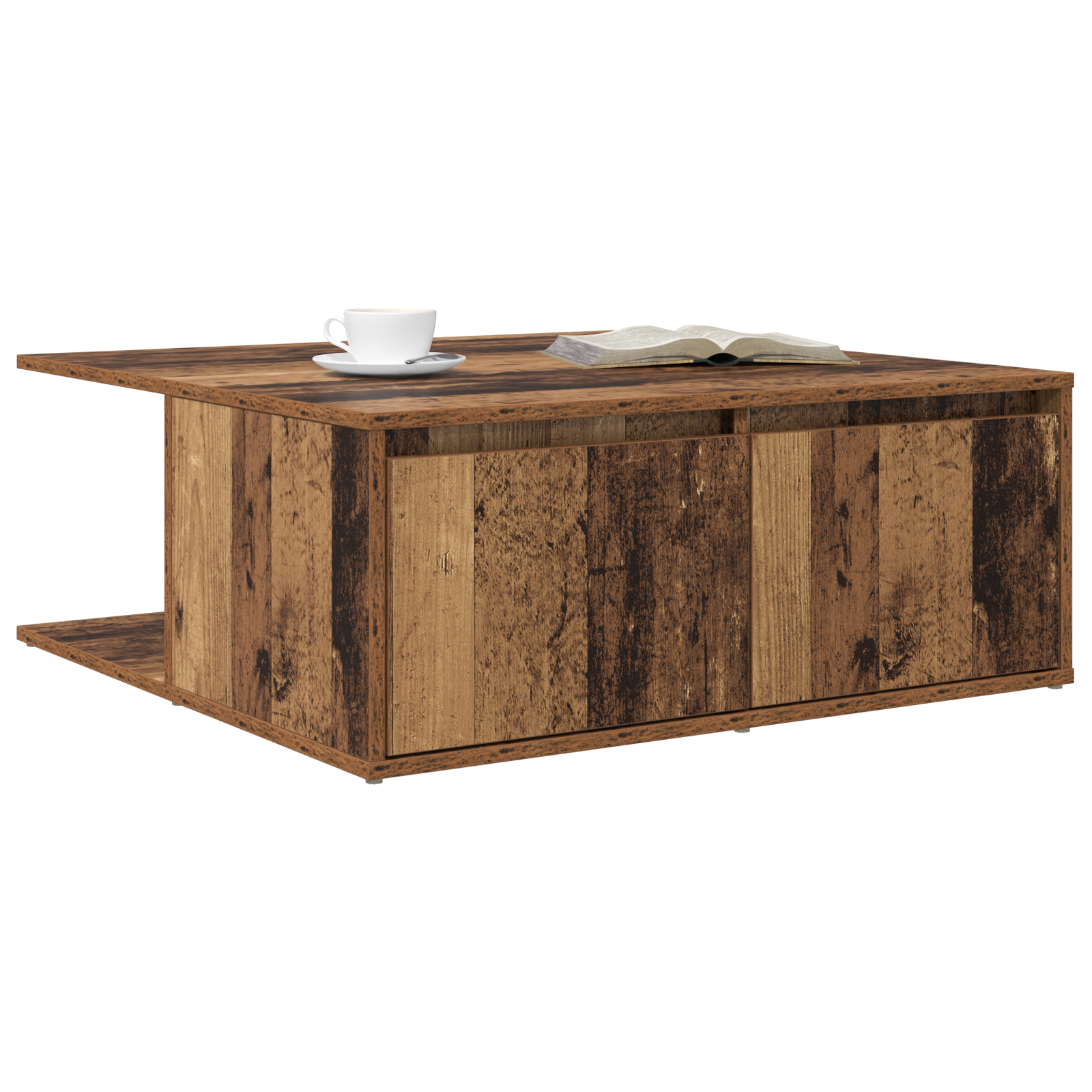 Masă de cafea Lemn vechi 80 x 80 x 31 cm Lemn compozit GartenMobel Dekor