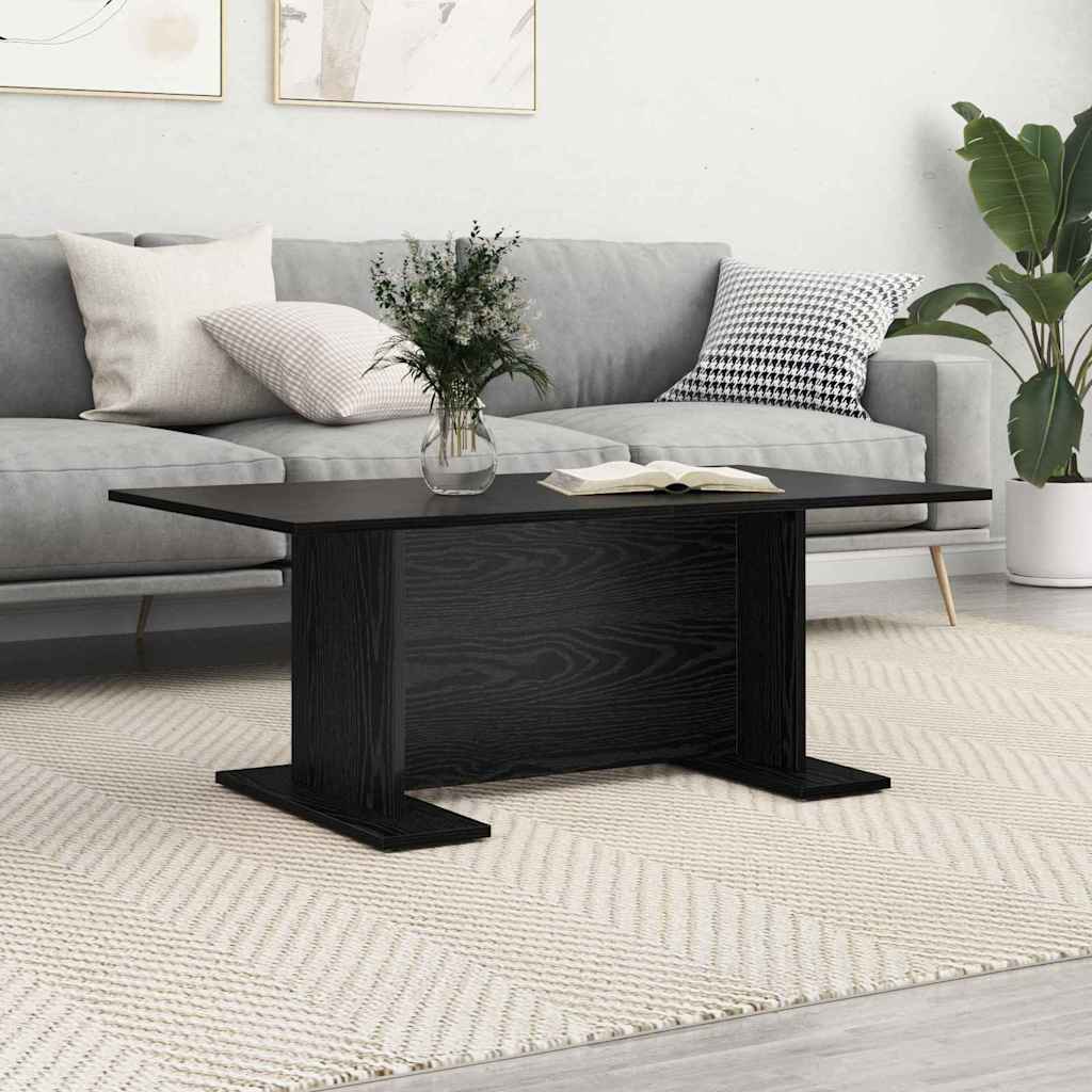 Masă de cafea Stejar negru 103.5 x 60 x 40 cm Lemn compozit GartenMobel Dekor