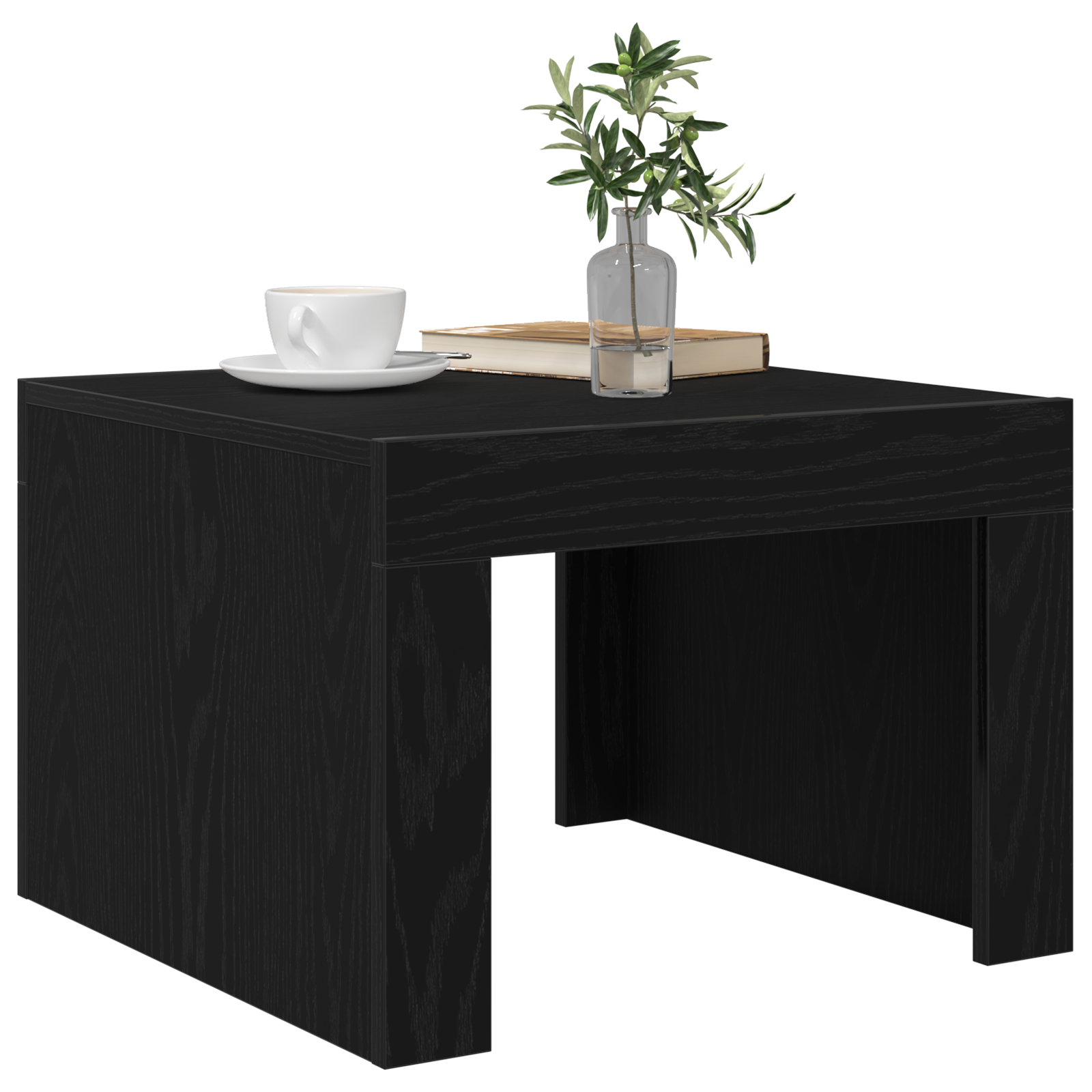 Masă de cafea Stejar negru 50 x 50 x 35 cm Lemn compozit GartenMobel Dekor