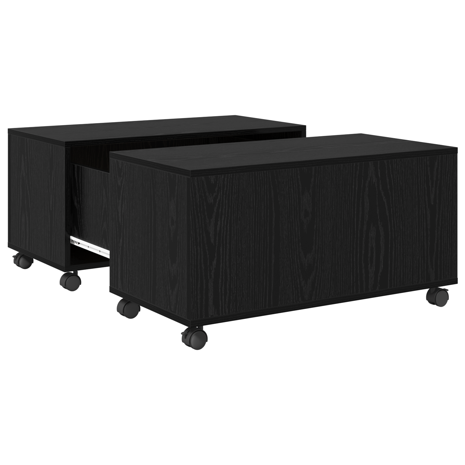 Masă de cafea Stejar negru 75 x 75 x 38 cm Lemn compozit GartenMobel Dekor