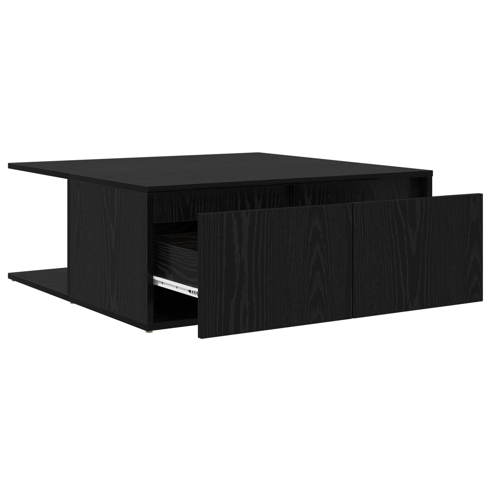 Masă de cafea Stejar negru 80 x 80 x 31 cm Lemn compozit GartenMobel Dekor