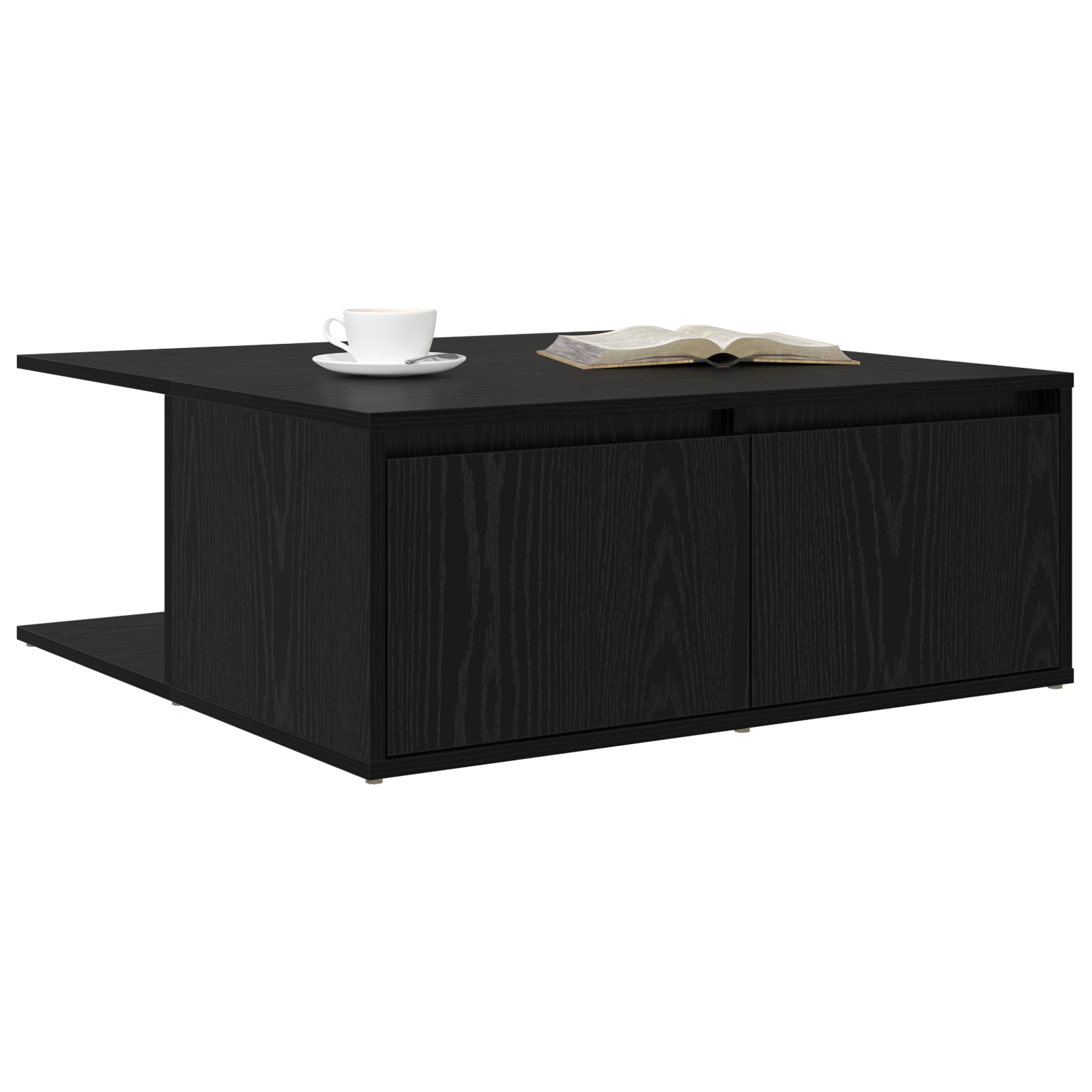 Masă de cafea Stejar negru 80 x 80 x 31 cm Lemn compozit GartenMobel Dekor