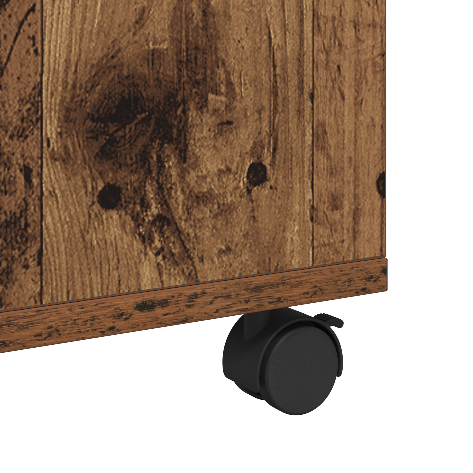 Masă de cafea cu roata Lemn vechi 75 x 75 x 38 cm Lemn compozit GartenMobel Dekor
