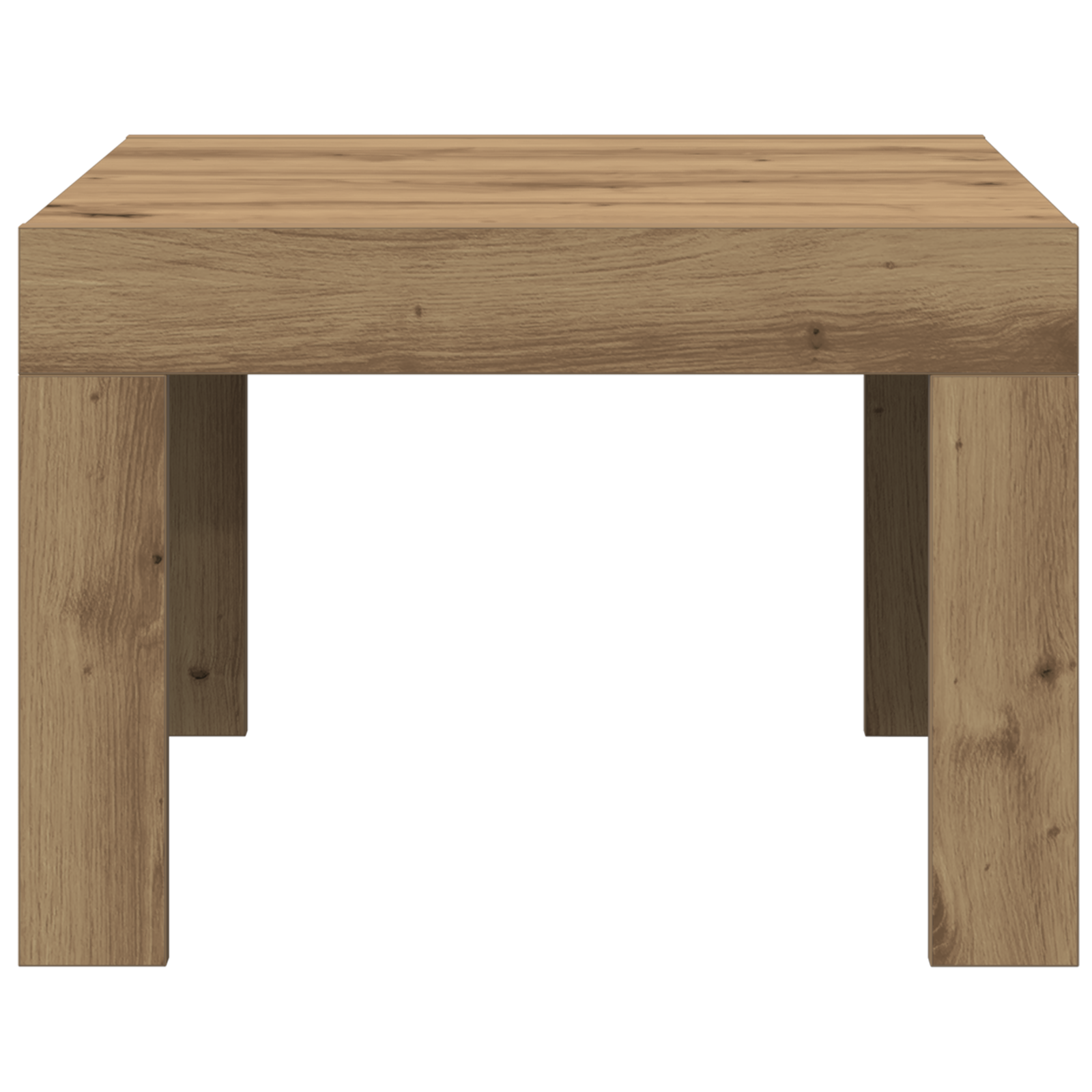 Masă de cafea stejar artizanal 50 x 50 x 35 cm Lemn compozit GartenMobel Dekor