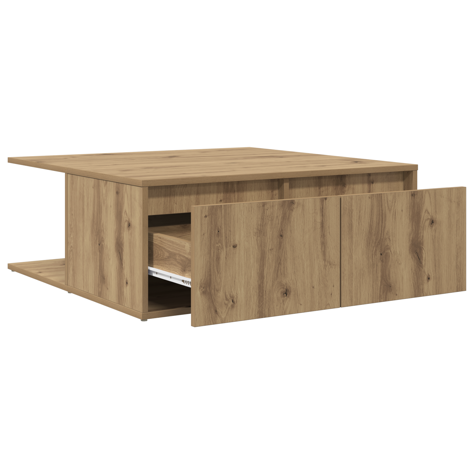 Masă de cafea stejar artizanal 80 x 80 x 31 cm Lemn compozit GartenMobel Dekor