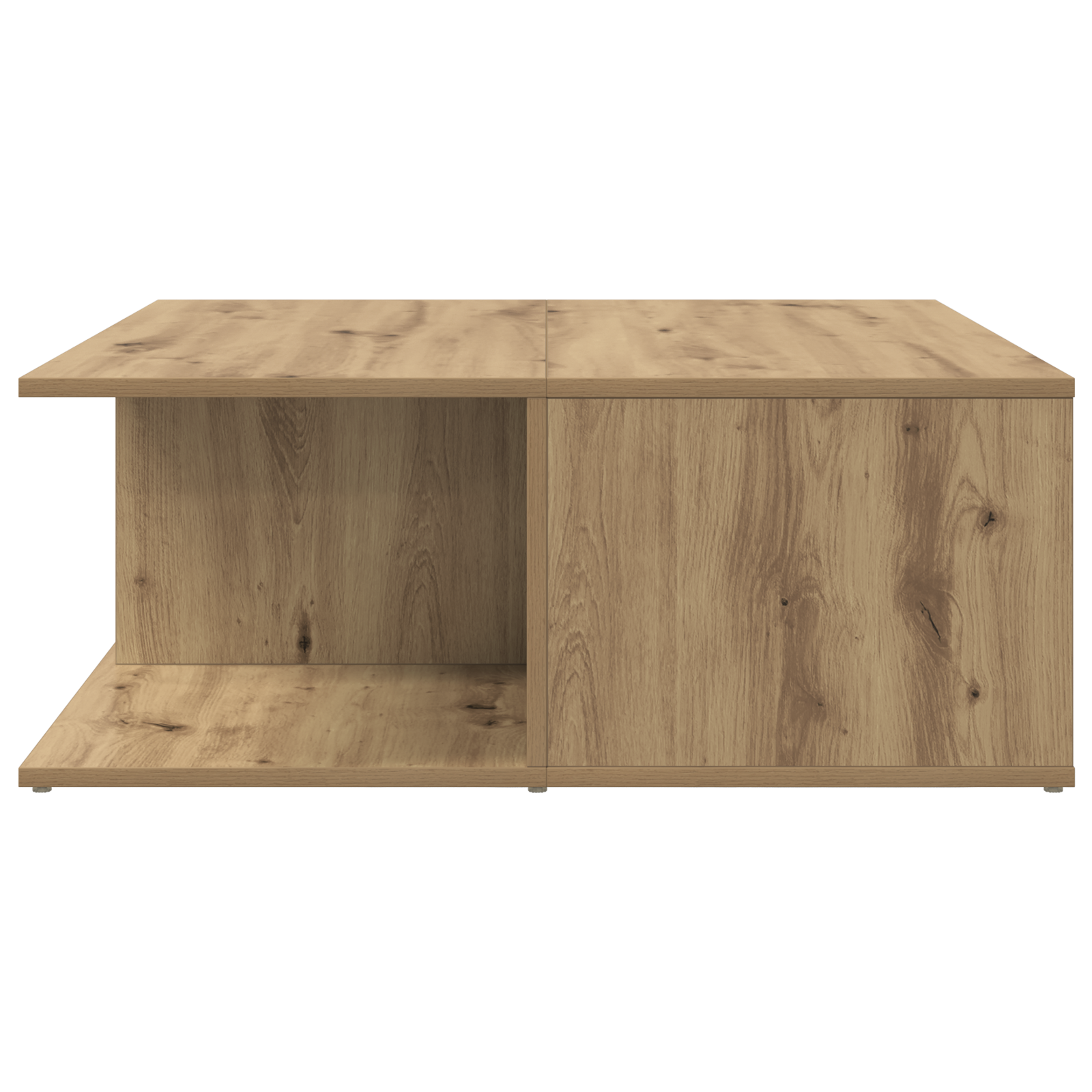 Masă de cafea stejar artizanal 80 x 80 x 31 cm Lemn compozit GartenMobel Dekor