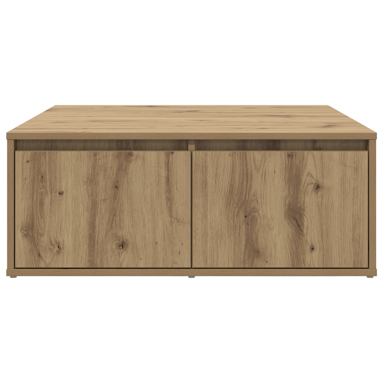 Masă de cafea stejar artizanal 80 x 80 x 31 cm Lemn compozit GartenMobel Dekor