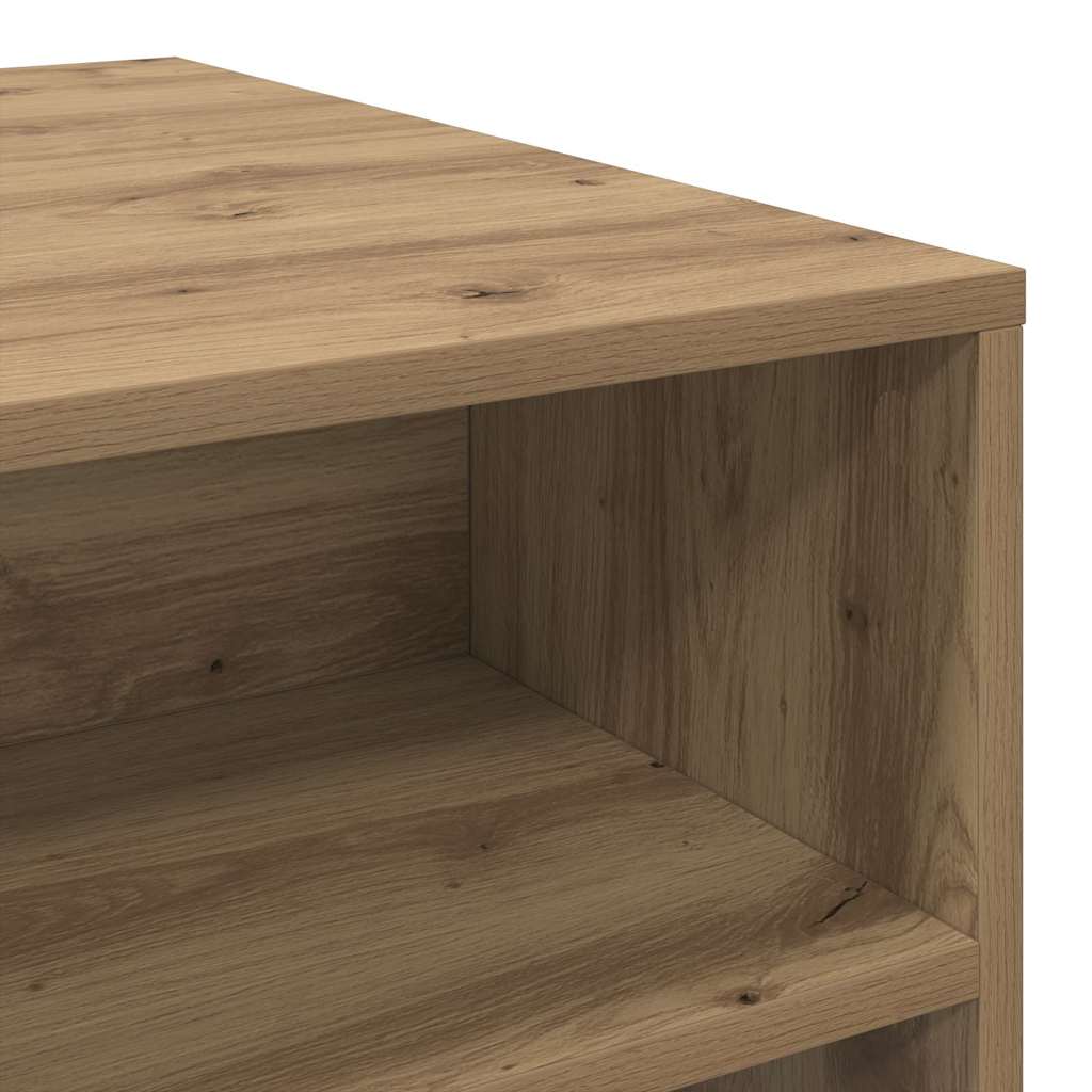 Masă de cafea stejar artizanal 90 x 55 x 42.5 cm Lemn compozit GartenMobel Dekor