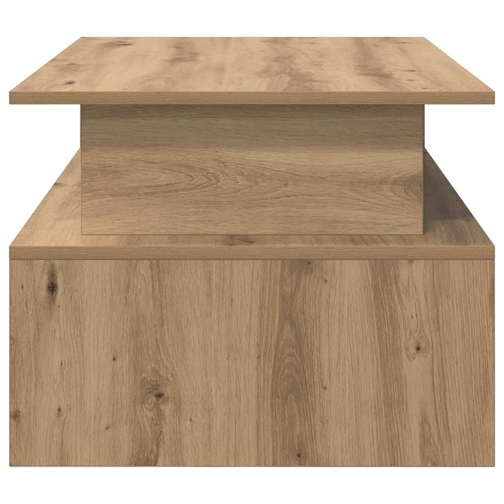 Masă de cafea stejar artizanal 90 x 55 x 42.5 cm Lemn compozit GartenMobel Dekor