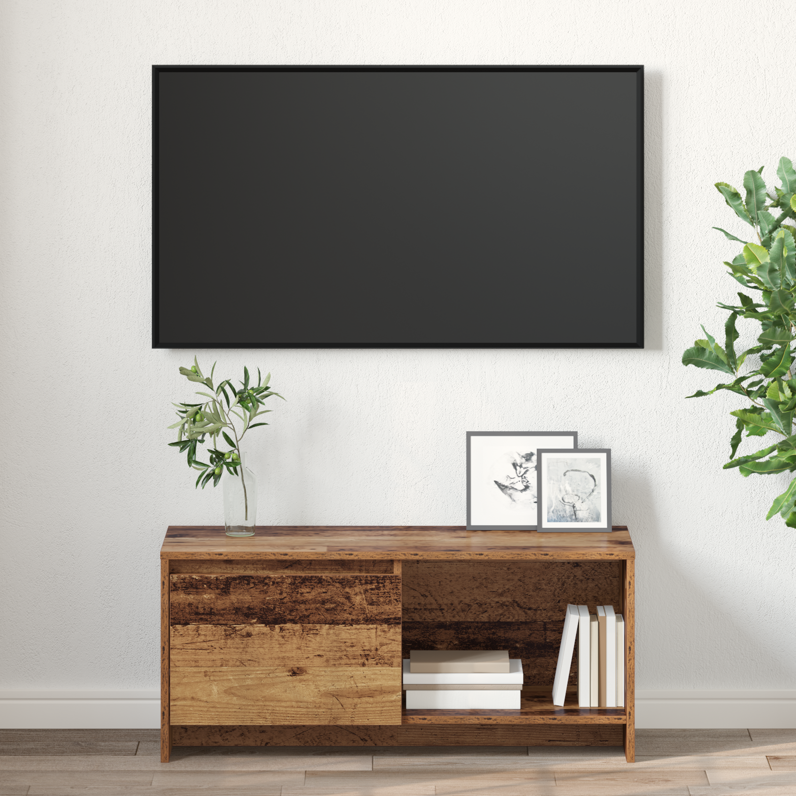 Support TV Lemn vechi Lemn compozit GartenMobel Dekor