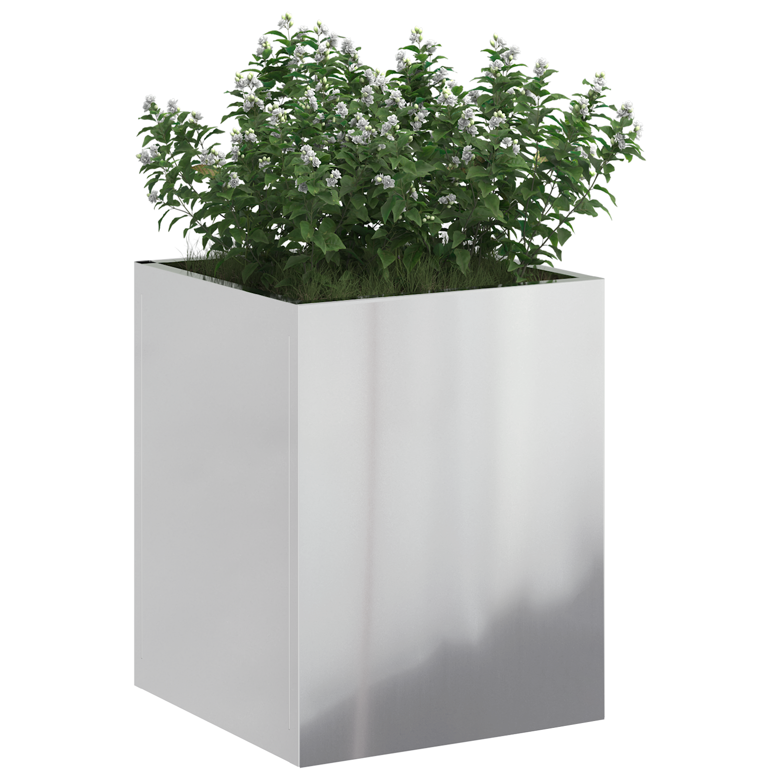 Vază pentru Grădină Argintiu 50 x 32 x 40 cm Oțel galvanizat GartenMobel Dekor