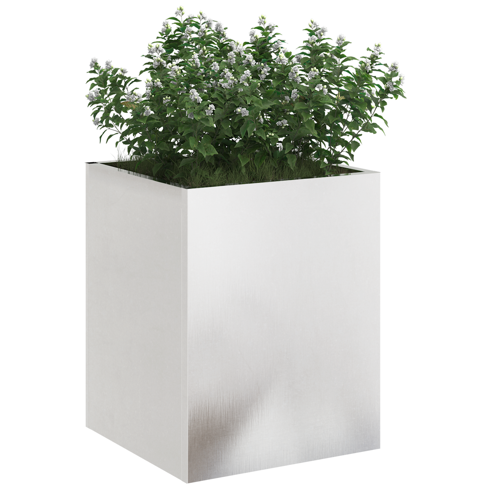 Vază pentru Grădină Argintiu 50 x 32 x 40 cm Oțel inoxidabil GartenMobel Dekor