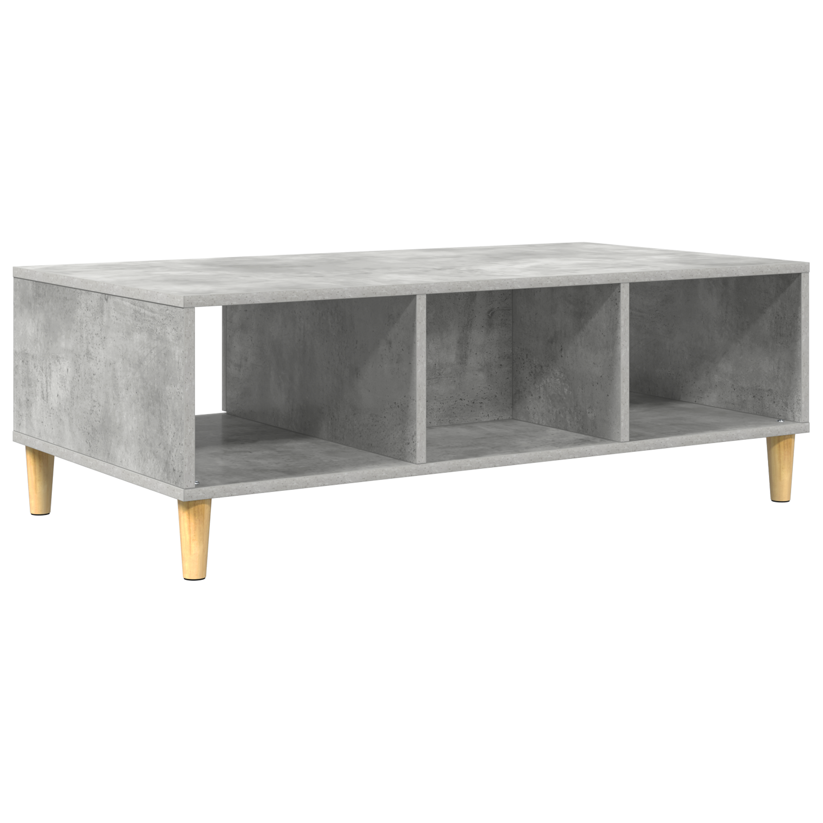 cu depozitare cu ușă Gri beton 103.5 x 60 x 35 cm Lemn compozit GartenMobel Dekor