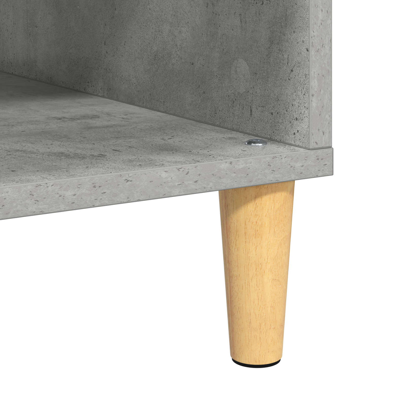 cu depozitare cu ușă Gri beton 103.5 x 60 x 35 cm Lemn compozit GartenMobel Dekor