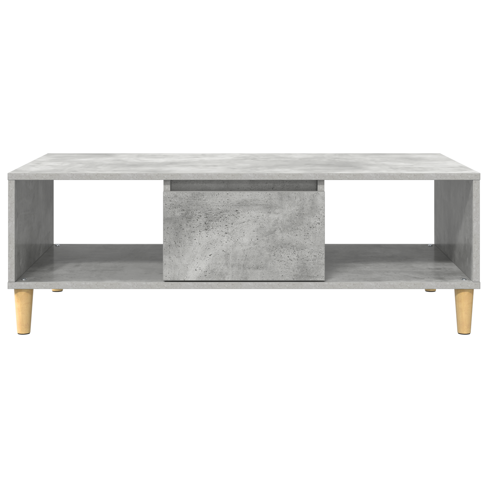 cu depozitare cu ușă Gri beton 103.5 x 60 x 35 cm Lemn compozit GartenMobel Dekor