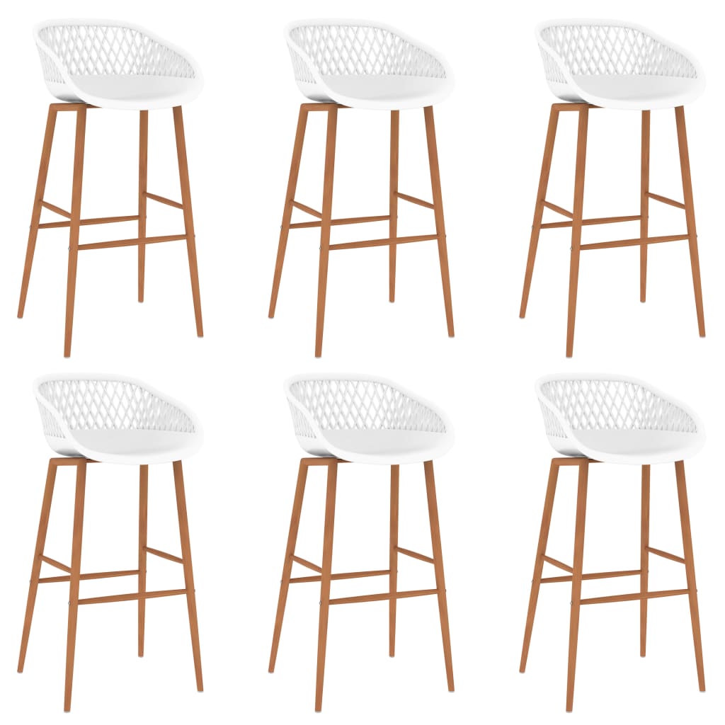 Set mobilier de bar, 7 piese, alb GartenMobel Dekor