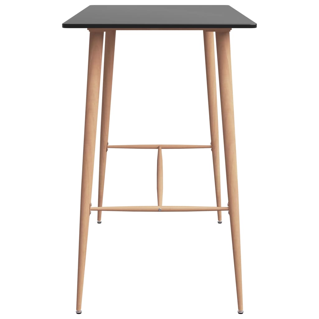 Set mobilier de bar, 7 piese, negru GartenMobel Dekor
