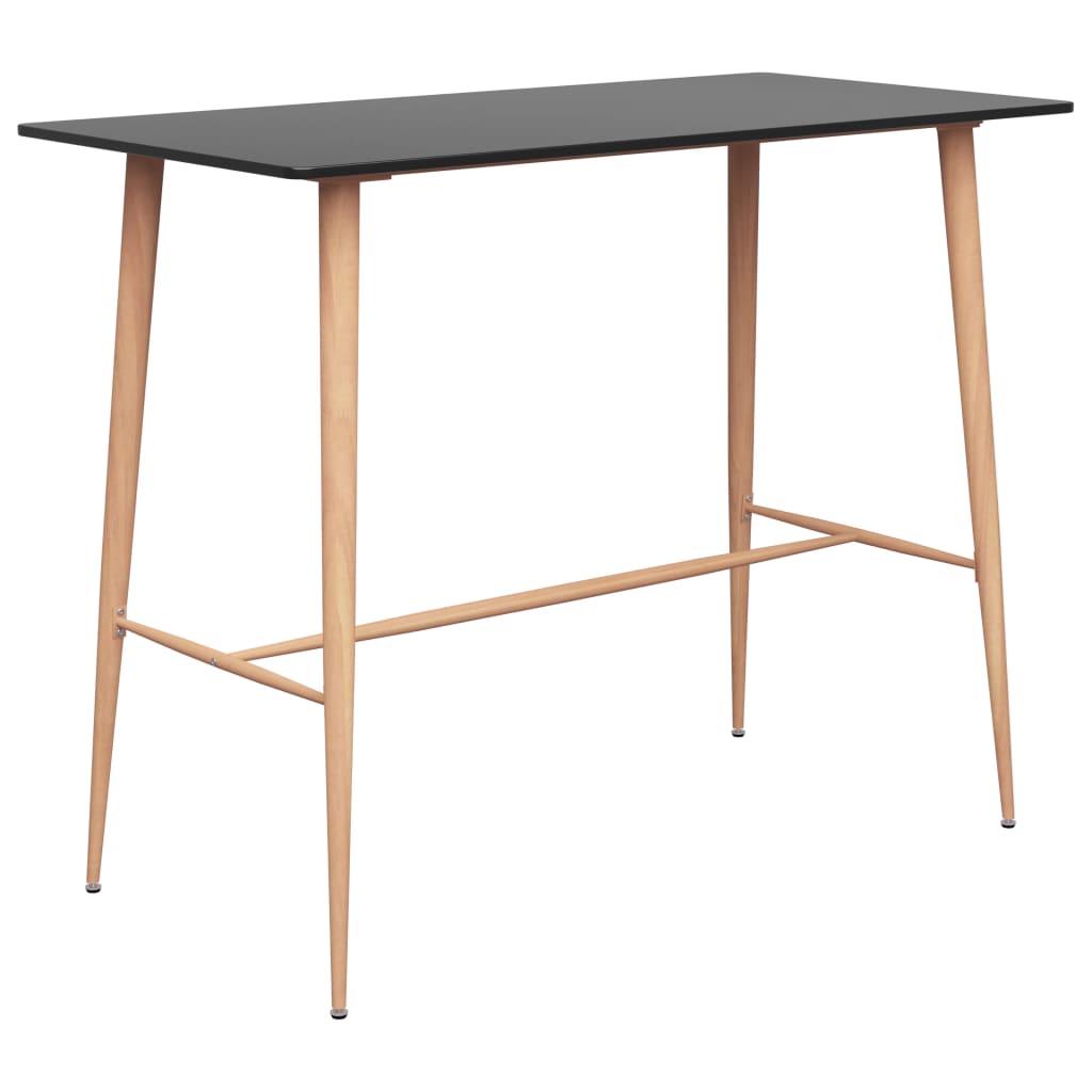 Set mobilier de bar, 7 piese, negru GartenMobel Dekor