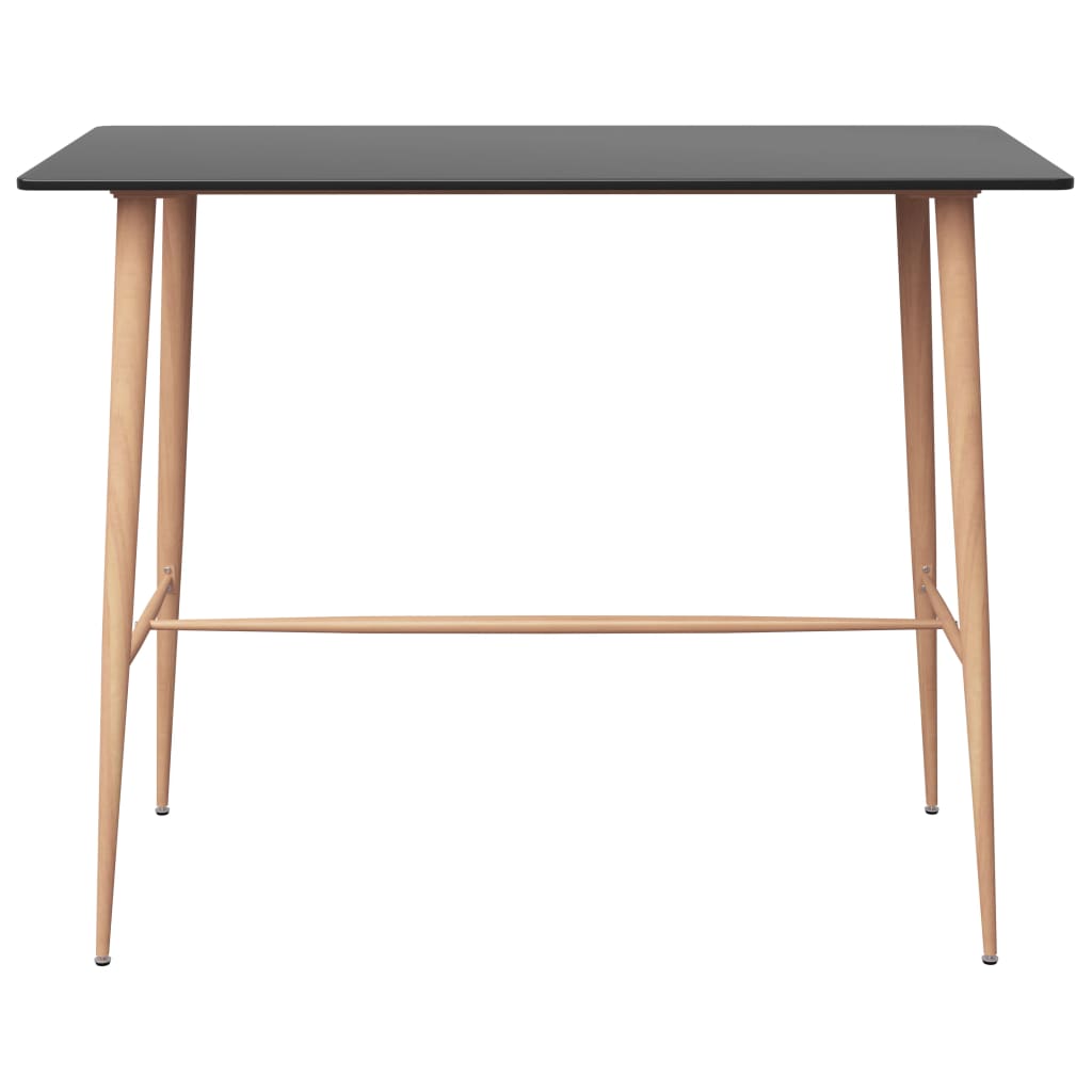 Set mobilier de bar, 7 piese, negru GartenMobel Dekor