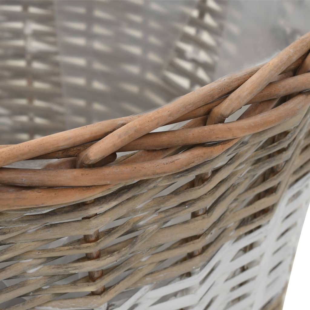 Strat înălțat, 4 buc., răchită cu căptușeală PE GartenMobel Dekor