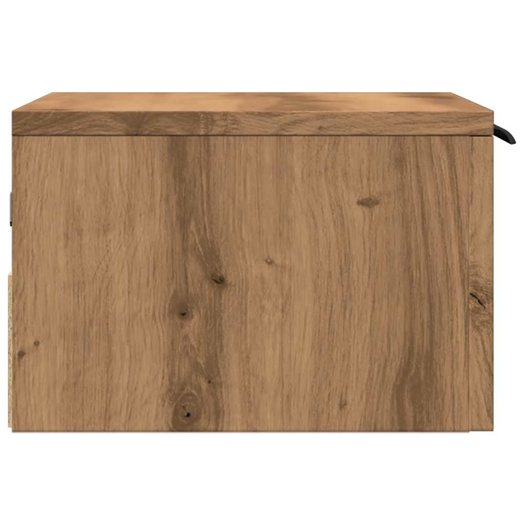 Noptiere de perete, 2 buc., stejar artizanal, 34x30x20 cm GartenMobel Dekor