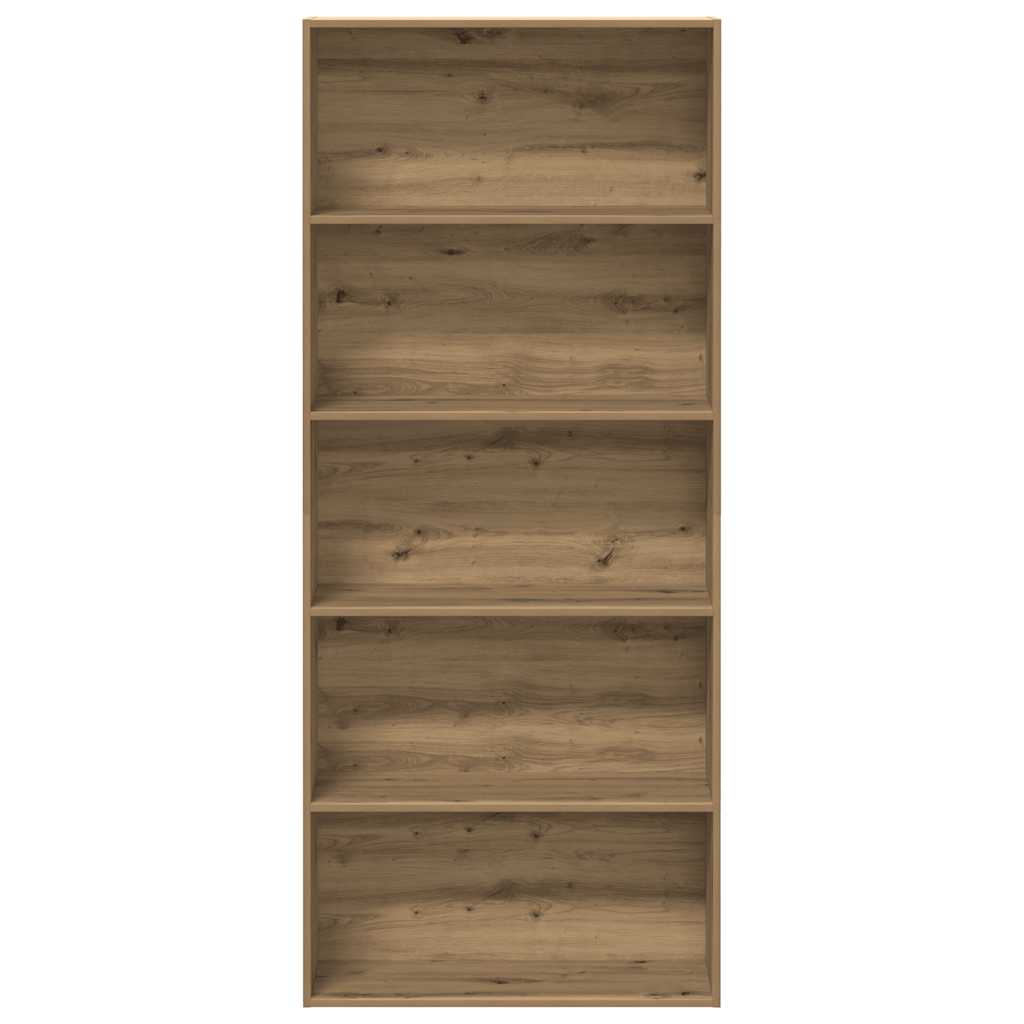 Bibliotecă, stejar artizanal, 80x30x189 cm, lemn prelucrat GartenMobel Dekor