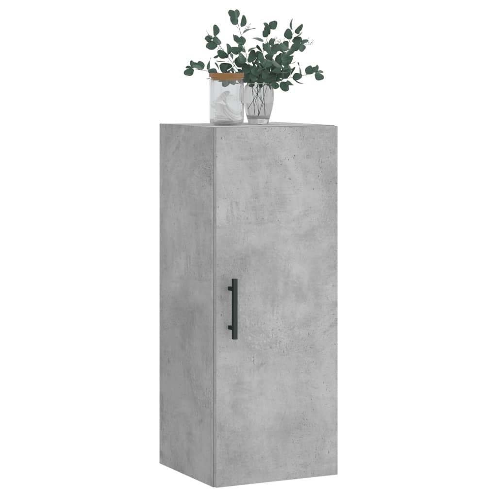 Dulap montat pe perete, gri beton, 34,5x34x90 cm GartenMobel Dekor