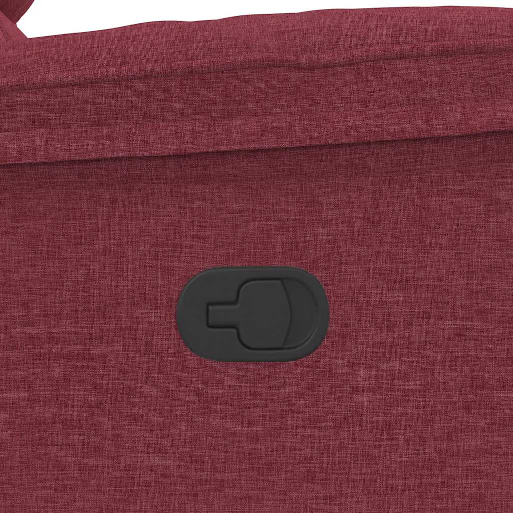 Fotoliu rabatabil, roșu vin, material textil GartenMobel Dekor