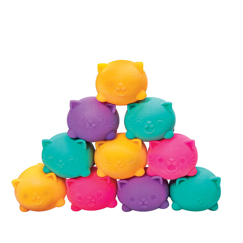 Set jucarii antistres Needoh - Pisicute colorate PlayLearn Toys