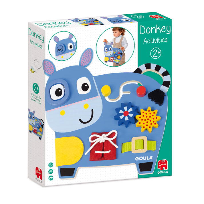Centru de activitati din lemn - Magarus vesel PlayLearn Toys