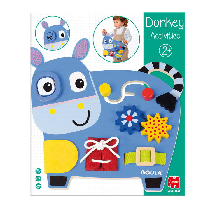 Centru de activitati din lemn - Magarus vesel PlayLearn Toys