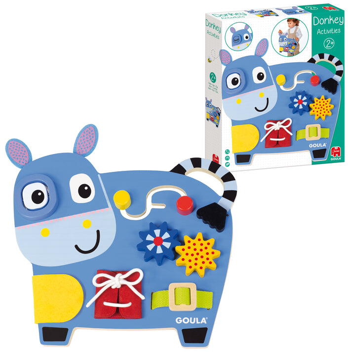 Centru de activitati din lemn - Magarus vesel PlayLearn Toys